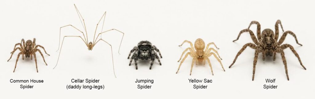 5 of the most common types of spiders found in your home