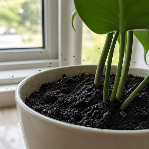 Fungas knats around house plant